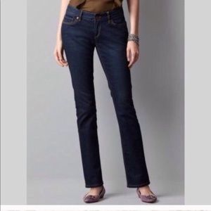 Loft dark blue classy jeans straight curvy 26